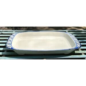 Vintage Dedham Pottery Style Rabbit Platter 1990 Nash Pottery